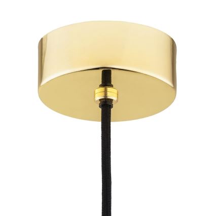 Argon 4879 - Lampadario a sospensione con filo JESSE 1xE27/15W/230V oro/bianco