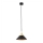 Argon 4903 - Lampadario a sospensione con filo MASSETO 1xE27/15W/230V nero/oro