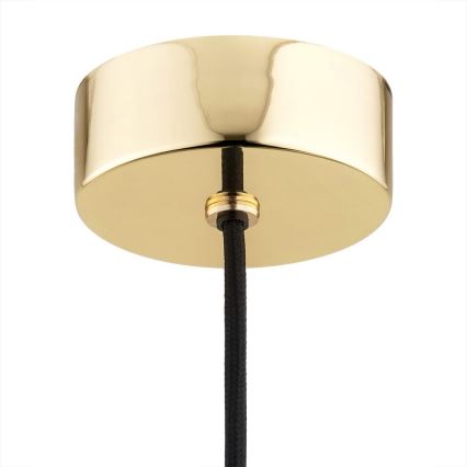 Argon 4912 - Lampadario a sospensione con filo MINORI 1xE27/15W/230V nero/oro