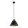 Argon 4915 - Lampadario a sospensione con filo ORTE 1xE27/15W/230V nero