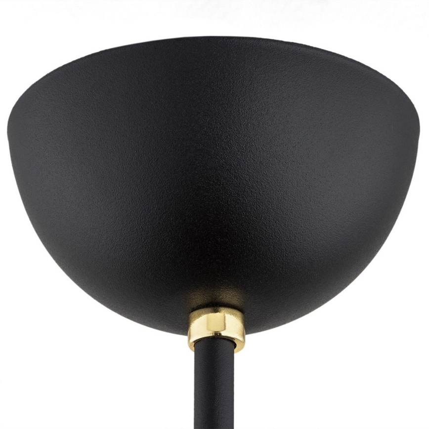Argon 6144 - Lampadario su palo AVILA PLUS 3xE27/15W/230V nero/oro/bianco