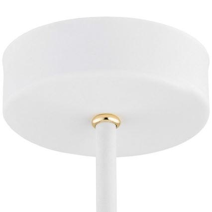 Argon 6148 - Lampadario su palo CHARLOTTE 3xE27/15W/230V bianco/oro