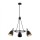 Argon 6149 - Lampadario su palo CHARLOTTE 3xE27/15W/230V nero/oro