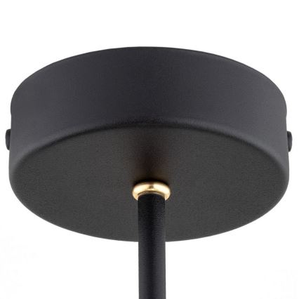 Argon 6150 - Lampadario su palo AMALFI 3xE27/15W/230V nero/bianco