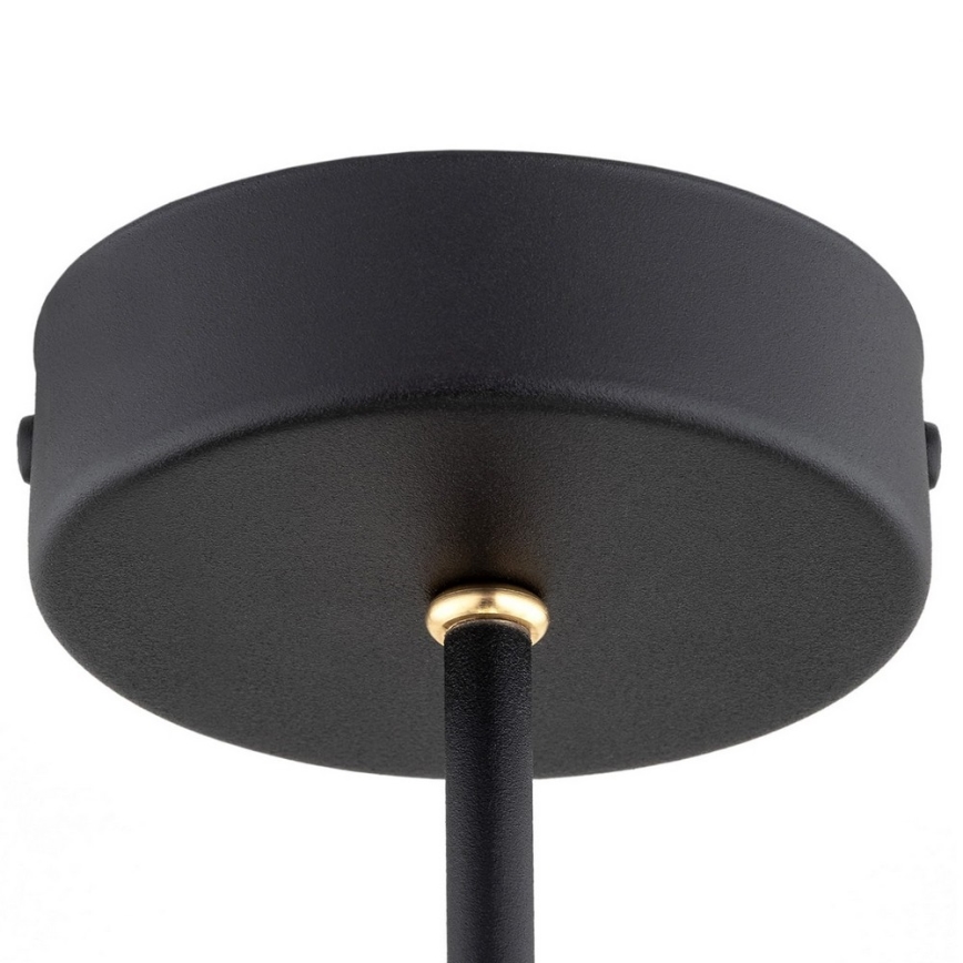 Argon 6150 - Lampadario su palo AMALFI 3xE27/15W/230V nero/bianco