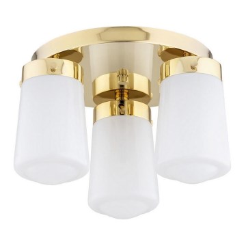 Argon 6165 - Surface-mounted lampadario PASADENA 3xE27/15W/230V oro/bianco