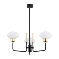 Argon 6166 - Lampadario a stelo RAVELLO 3xE14/15W/230V nero/oro