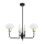 Argon 6166 - Lampadario su palo RAVELLO 3xE14/15W/230V nero/oro