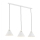 Argon 6173 - Lampadario a sospensione con filo ORTE 3xE27/15W/230V bianco