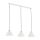 Argon 6173 - Lampadario a sospensione con filo ORTE 3xE27/15W/230V bianco