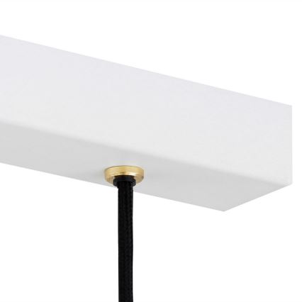 Argon 6173 - Lampadario a sospensione con filo ORTE 3xE27/15W/230V bianco