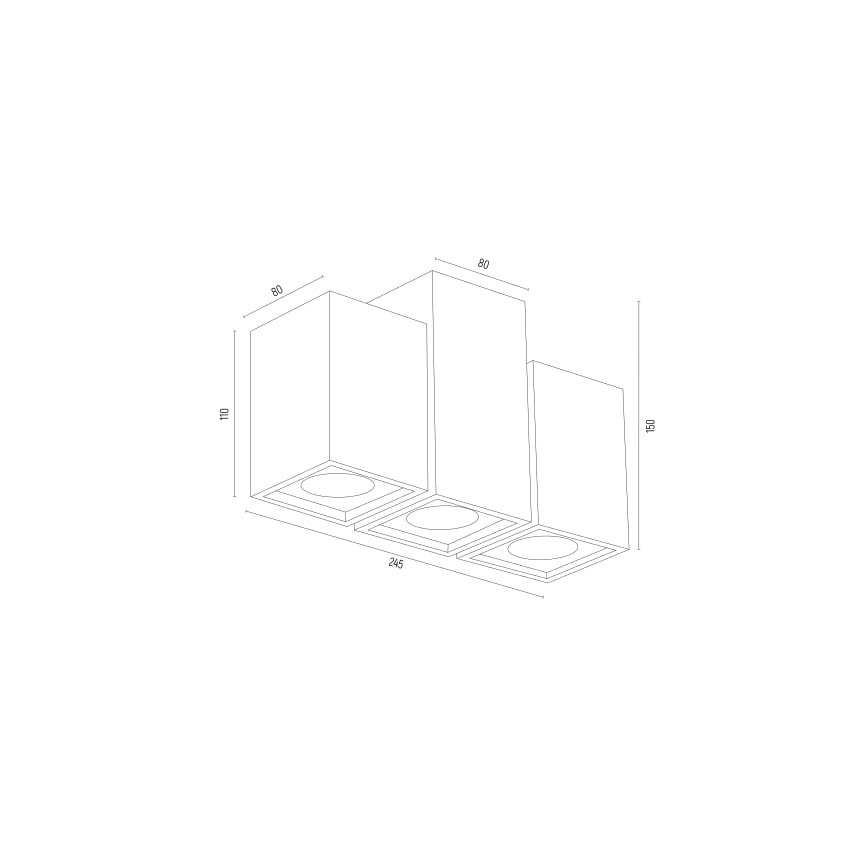 Argon 6269 - Faretto MORTIMER 3xGU10/5W/230V