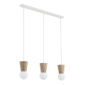 Argon 6357 - Lampada da bagno a sospensione con cavo VOLANTE 3xG9/6W/230V IP44 beige