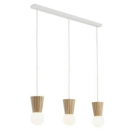 Argon 6357 - Lampada da bagno a sospensione con cavo VOLANTE 3xG9/6W/230V IP44 beige