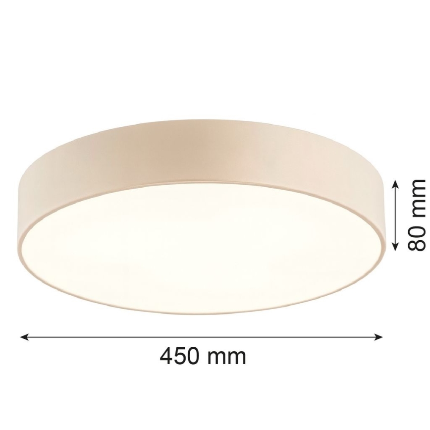 Argon 6365 - Plafoniera DARLINGOS 3xE27/15W/230V diam. 45 cm beige