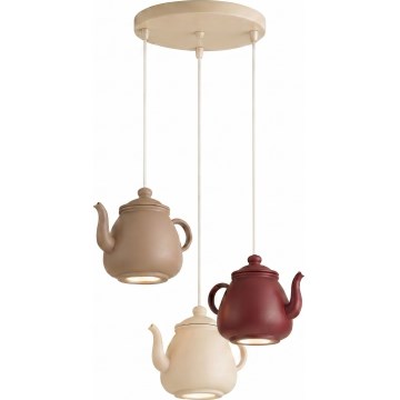 Argon 6366 - Lampada a sospensione su cavo KAMAL 3xGU10/5W/230V