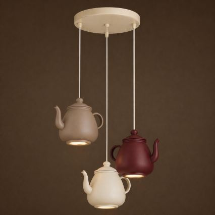 Argon 6366 - Lampada a sospensione su cavo KAMAL 3xGU10/5W/230V