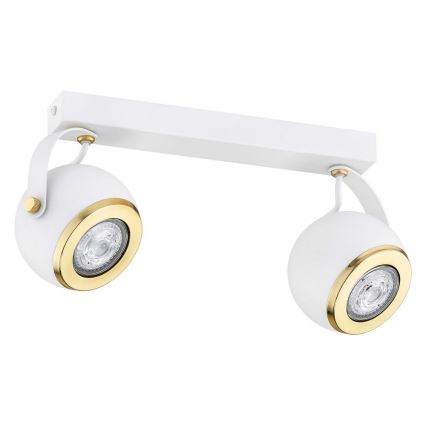 Argon 7038 - Luce Spot KOS PLUS 2xGU10/5W/230V bianco/oro