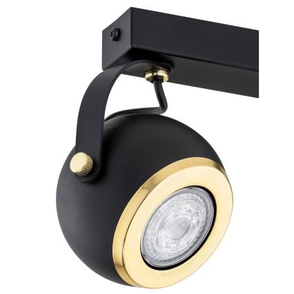 Argon 7039 - Luce Spot KOS PLUS 2xGU10/5W/230V nero/oro