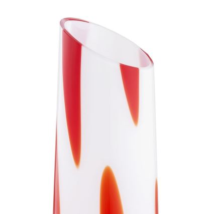 Argon 7042 - Lampada con piedistallo POLONIA 2xE27/15W/230V bianco/rosso