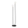 Argon 7073 - Lampada con piedistallo FERRONE 2xE14/7W/230V nero/bianco/oro