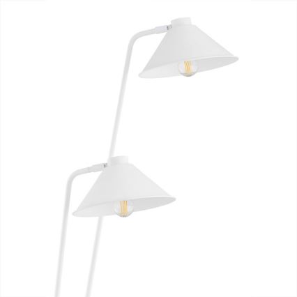 Argon 7074 - Lampada con piedistallo GABIAN 2xE27/15W/230V bianco