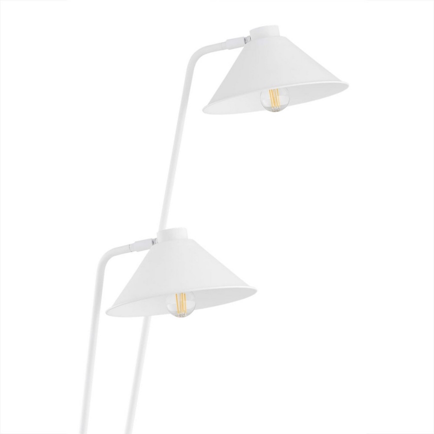 Argon 7074 - Lampada con piedistallo GABIAN 2xE27/15W/230V bianco
