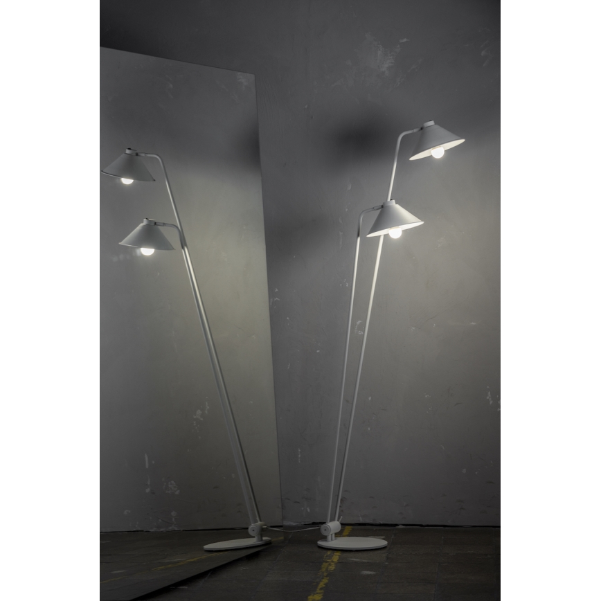 Argon 7075 - Lampada con piedistallo GABIAN 2xE27/15W/230V nero