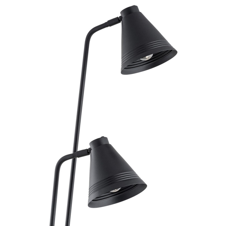 Argon 7077 - Lampada da terra AVALONE 2xE27/15W/230V nero
