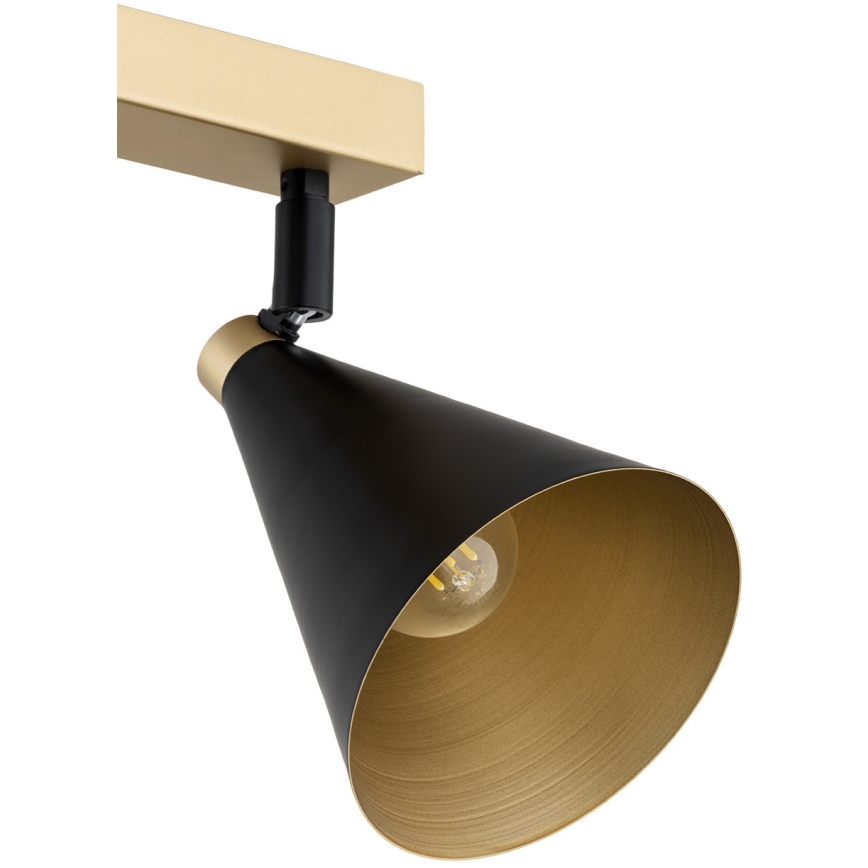 Argon 7147 - Faretto LUCINDA 2xE14/7W/230V nero/oro