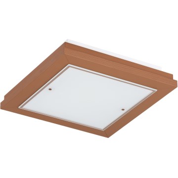 Argon 7268 - Plafoniera TABOR 2xE27/15W/230V 32x32 cm terracotta