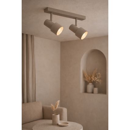 Argon 7294 - Faretto DOR 2xE27/15W/230V beige
