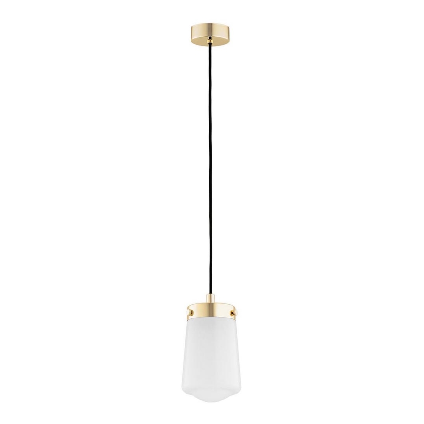 Argon 8004 - Lampadario a sospensione con filo PASADENA 1xE27/15W/230V oro/bianco