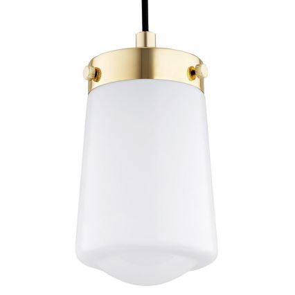 Argon 8004 - Lampadario a sospensione con filo PASADENA 1xE27/15W/230V oro/bianco