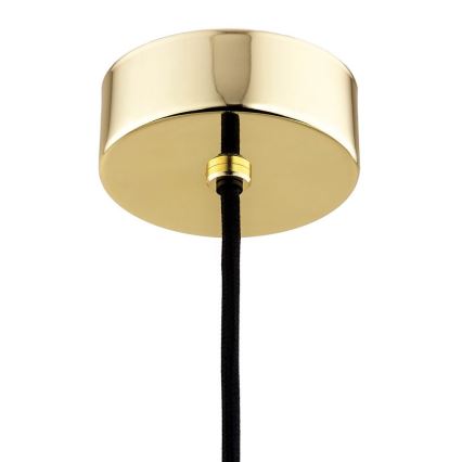 Argon 8004 - Lampadario a sospensione con filo PASADENA 1xE27/15W/230V oro/bianco