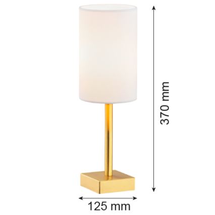 Argon 8030 - Lampada da tavolo ABRUZZO 1xE14/7W/230V ottone/bianco