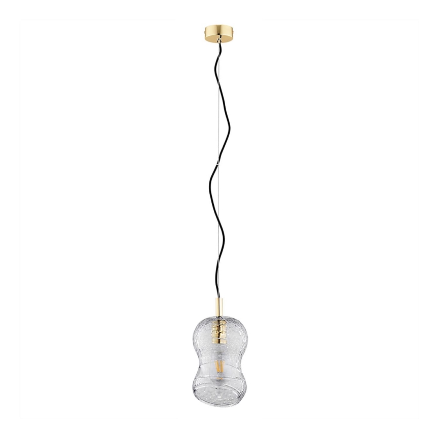 Argon 8038 - Lampadario a sospensione con filo SALERNO 1xE27/15W/230V oro