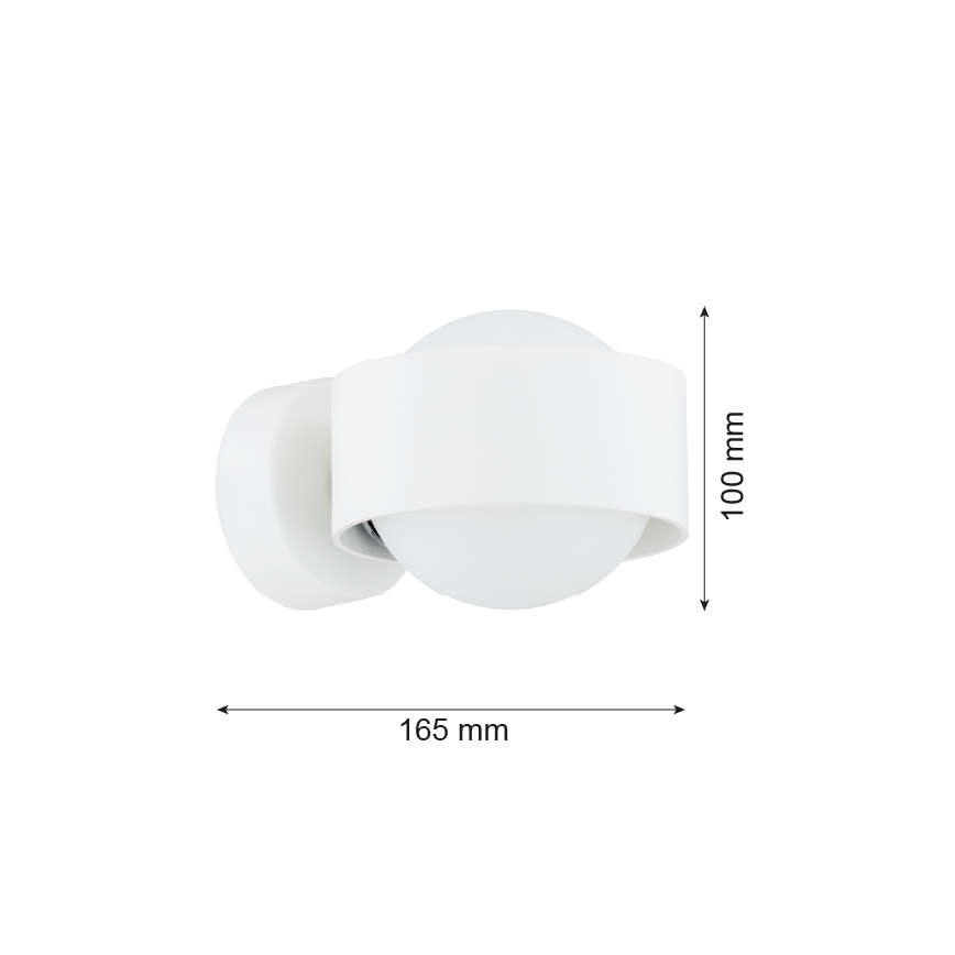 Argon 8057 - Applique MASSIMO PLUS 1xG9/6W/230V bianco