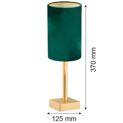 Argon 8108 - Lampada da tavolo ABRUZZO 1xE14/7W/230V ottone/verde