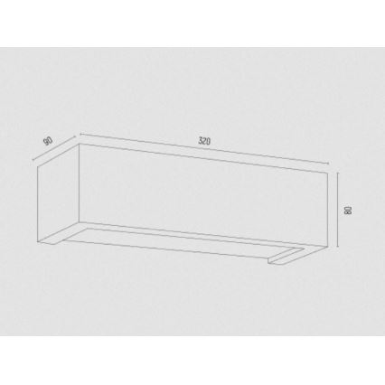 Argon 8250 - Applique CASERTA 1xE27/15W/230V 32 cm
