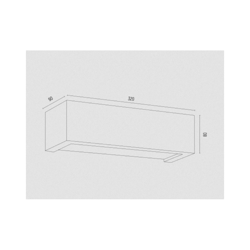 Argon 8250 - Applique CASERTA 1xE27/15W/230V 32 cm