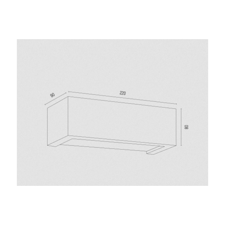 Argon 8251 - Applique CASERTA 1xE27/15W/230V 22 cm