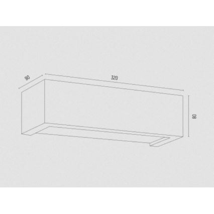 Argon 8252 - Applique  CASERTA 1xE27/15W/230V 32 cm
