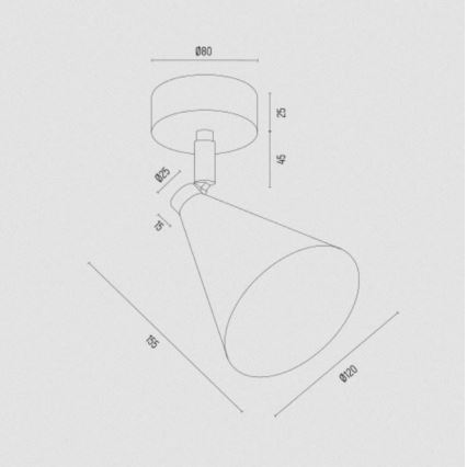 Argon 8253 - Faretto LUCINDA 1xE14/7W/230V nero