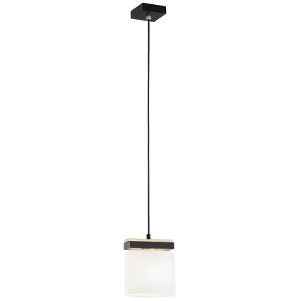 Argon 8276 - Lampadario a sospensione con filo CANOA 1xE27/15W/230V nero