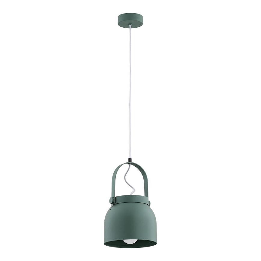 Argon 8283 - Lampadario a sospensione con filo LOGAN 1xE27/15W/230V diametro 20 cm verde