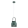 Argon 8283 - Lampadario a sospensione con filo LOGAN 1xE27/15W/230V diametro 20 cm verde