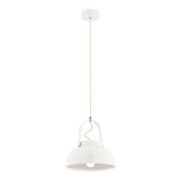 Argon 8284 - Lampadario a sospensione con filo DAKOTA 1xE27/15W/230V bianco