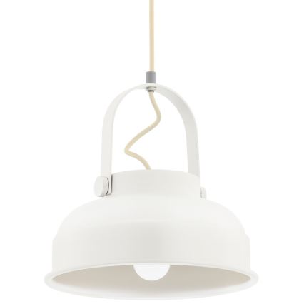 Argon 8284 - Lampadario a sospensione con filo DAKOTA 1xE27/15W/230V bianco