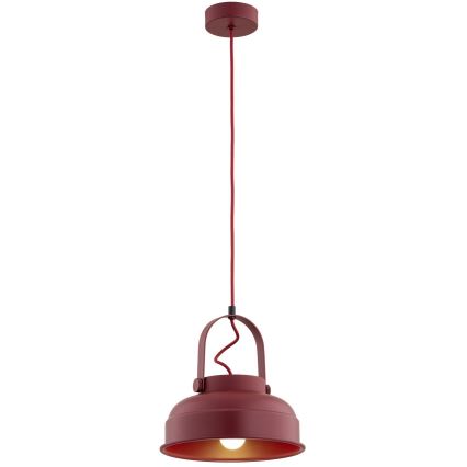 Argon 8286 - Lampadario a sospensione con filo DAKOTA 1xE27/15W/230V rosso